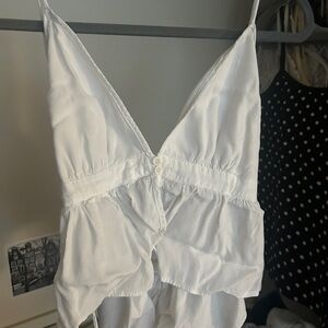 Garage White Camisole Halter Top